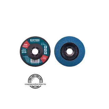   lamellás csiszoló INOX, acél és ALU munkadarabok csiszolására, 115×22mm; P60