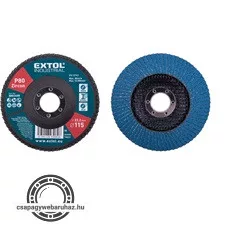 lamellás csiszoló INOX, acél és ALU munkadarabok csiszolására, 115×22mm; P100