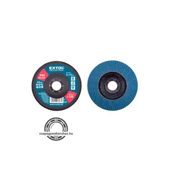   lamellás csiszoló INOX, acél és ALUmunkadarabok csiszolására, 125×22mm; P40