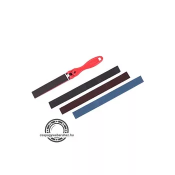   kézi csiszoló lapos, (ráspoly) cserélhető csiszoló szalaggal, ABS műanyag