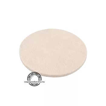   polírkorong, fehér, báránybőr (gyapjú); 115 mm, 7 mm vastag, tépőzáras