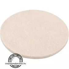 polírkorong, fehér, báránybőr (gyapjú); 125 mm, 7 mm vastag, tépőzáras