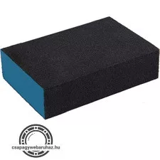 kézi csiszolóblokk, (stekli, csiszolószivacs) 100×70×25mm, P60, kemény, EVA