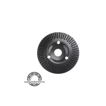   faforgácsoló korong; max 13000 ford/perc, sarokcsiszolóhoz, fém, 125×22,2mm, fa csiszolásához, szakaszos használat