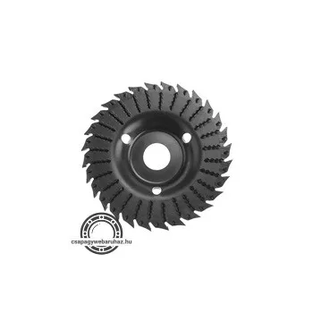   faforgácsoló korong; max 13000 ford/perc, sarokcsiszolóhoz, fém, 125×22,2mm, fa vágás/csiszolásához