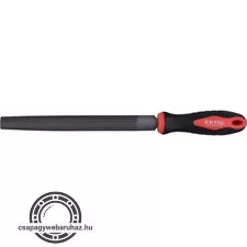 ráspoly 250mm félkerek, C45 acél, vágat 2, finom, TPR gumis műanyag nyél