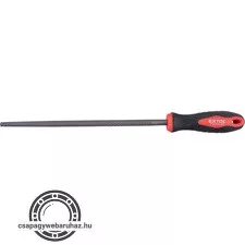 ráspoly 250mm kerek, C45 acél, vágat 2, finom, TPR gumis műanyag nyél