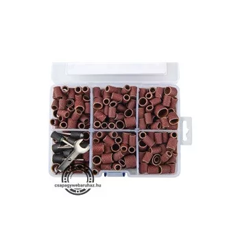   mini csiszoló klt. 3,2 mm befogás, 350 db, 3 féle hengeres fejforma