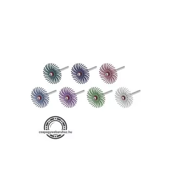   mini csiszoló klt. radiális sörték, 3,0 mm befogás, 52 db, nylon