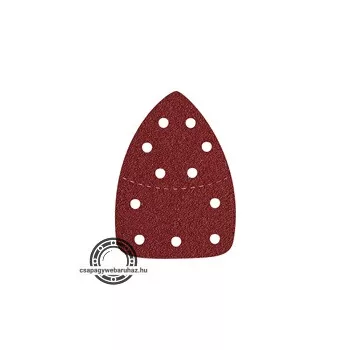  delta csiszolópapír, lyukas klt. 10db, 149×105 mm; 11 db lyukkal, P100, 8894002 csiszológéphez