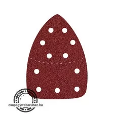 delta csiszolópapír, lyukas klt. 10db, 149×105 mm; 11 db lyukkal, P100, 8894002 csiszológéphez