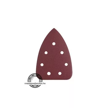   delta csiszolópapír, lyukas klt. 10db, 100×140 mm; 7 db lyukkal, P80, 8891844 csiszológéphez