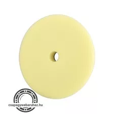 polírkorong, erős polírozás, T80, 180×25mm, tengely: 22 mm; sárga, tépőzáras