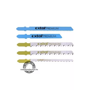   dekopírlap, 5db különböző típus, Bosch befogás, HSS, HCS; Bimetál