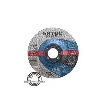   vágókorong, acélhoz/inoxhoz; 115×0,8×22,2mm, max 13300 ford/perc