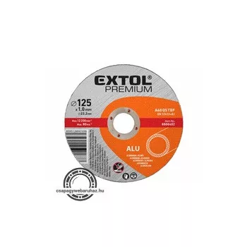   vágókorong alumíniumhoz, szürke; 125×1,0×22,2mm, max 12200 ford/perc