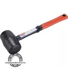 gumikalapács üvegszálas nyéllel, fekete gumi ; 70 mm, 0,68 kg