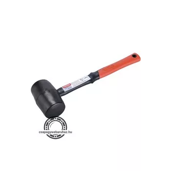   gumikalapács üvegszálas nyéllel, fekete gumi ; 80 mm, 0,91 kg