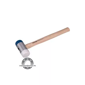   gumikalapács (illesztő kalapács) fa nyéllel, cserélhető gumi fejek; 40 mm, 32 cm