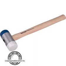 gumikalapács (illesztő kalapács) fa nyéllel, cserélhető gumi fejek; 40 mm, 32 cm
