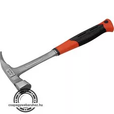 palázó kalapács kovácsolt, mágneses ; egy darabban kovácsolt nyéllel, 576g, két komponensű gumírozott/műanyag markolat