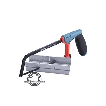   fémfűrész; 150mm, acél váz, ABS/TPR gumis markolat ALU gérvágó ládával