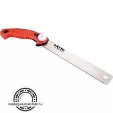 Japán fűrész, teljes/penge hossz: 380/220mm, cserélhető hajlékony penge SK5 acélból, három élű fogak, sűrű fogazás T17