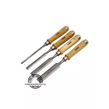   favéső készlet, CV. ; 4db, 6-12-20-25mm HRC56-62, kőrisfa nyél