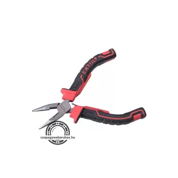   rádiós fogó, mini; 125 mm, kétszínű műanyag nyél, rugós