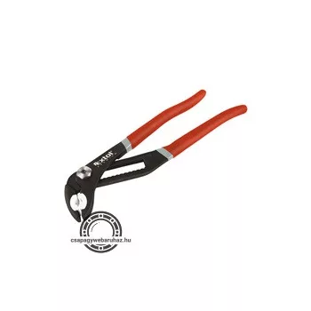   vízpumpafogó műanyag betéttel, szivacsos nyél, 260mm, CV., fekete, csaptelephez