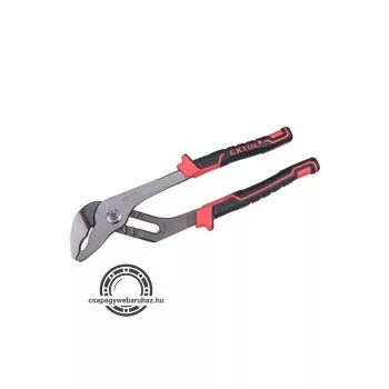   vízpumpa fogó, 255mm, TÜV/GS, TPR nyél, akasztós szerszámtartó; megcsúszásgátló, progresszív fogazás