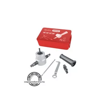   fúrógéppel hajtható mechanikus lemezvágó/lyukasztó fej, max. 2 mm lemezekhez