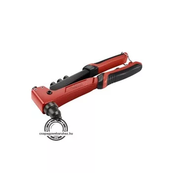   popszegecshúzó fogó, egykezes, ALU, réz, acél, INOX szegecsekhez; 2,4-3,2-4,0-4,8 mm, 250mm, CrVMo pofák