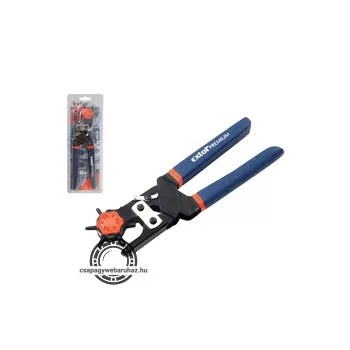   bőrlyukasztó, gumírozott nyéllel; forgatható fejű, 6 lyukú 2.0 -2.5-3.0-3.5-4.0- 4.5mm