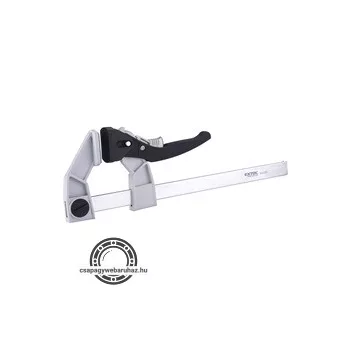 asztalos szorító, racsnis, ALU+acél+műanyag, 250×90 mm