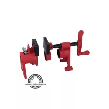   csőtengelyes szorító (táblásító / csavaros asztalos csőszorító) , 3/4", acél