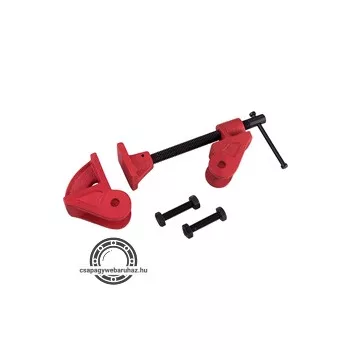   négyszögtengelyes szorító (táblásító szorító / csavaros asztalos szorító négyszög profilhoz) , 1", acél