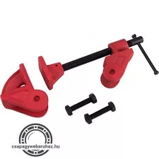 négyszögtengelyes szorító (táblásító szorító / csavaros asztalos szorító négyszög profilhoz) , 1", acél