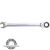racsnis csillag-villás kulcs 19mm CrV. 72 foggal, 1 irányú forgás;