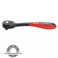 racsnis hajtókar, CV., 72 fog, hajlított szár, csúszásgátló TPR markolat; 1/2", 250mm