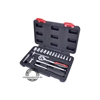   dugókulcs klt. CV., 45fog; 1/4", 19db, dugófejek: 4-14mm