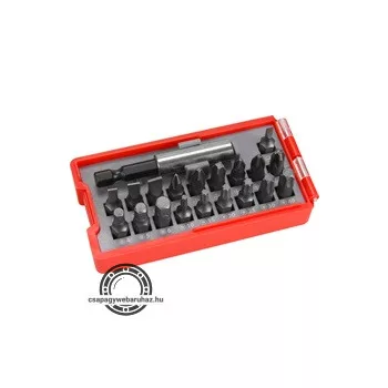   behajtó klt. 20 db C.V., lapos:3-6, PH1-3, PZ1-3, HEX 4-6mm, T10-40, övre akasztható műanyag tartóban