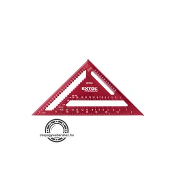   asztalos derékszög, 300 mm, ALU, lézer gravírozott, mm beosztás, 0-90° ferde beosztás