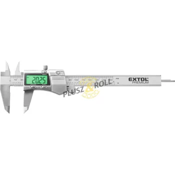   digitális tolómérő; 0,01×150mm, kijelző háttérvilágítással, mélységmérővel, rozsdamentes acél, pontosság ±0,02/0,03 mm