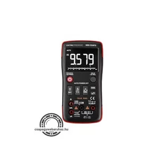   Digitális multiméter; Amper/Volt/Ohm mérő, True RMS, hangjelző funkcióval, CE, 2 db 1,5V AA elem EXTOL 8831251