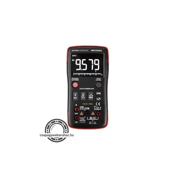   digitális multiméter; Amper/Volt/Ohm mérő, True RMS, hangjelző funkcióval, CE, 2 db 1,5V AA elem