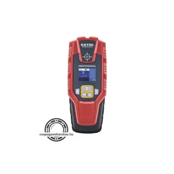   digitális detektor, rejtett fém (vas, réz, alu) és fa tárgyak, illetve feszültség alatti vezeték keresésére, LCD kijelző