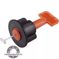 lapszintező (csempeszintező, burkolatszintező) klt. 50 db csavaros talp + 1 db kulcs, többször használható