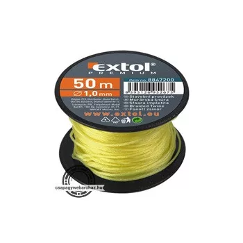 kőműves zsinór, sodort; PE, 1,7mm×50m, sárga, orsón