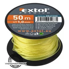 kőműves zsinór, sodort; PE, 1,7mm×50m, sárga, orsón